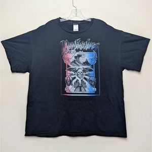 Vintage Quiksilver Y2K Skull Great Wave Surf Logo 2005 Shirt Size XL